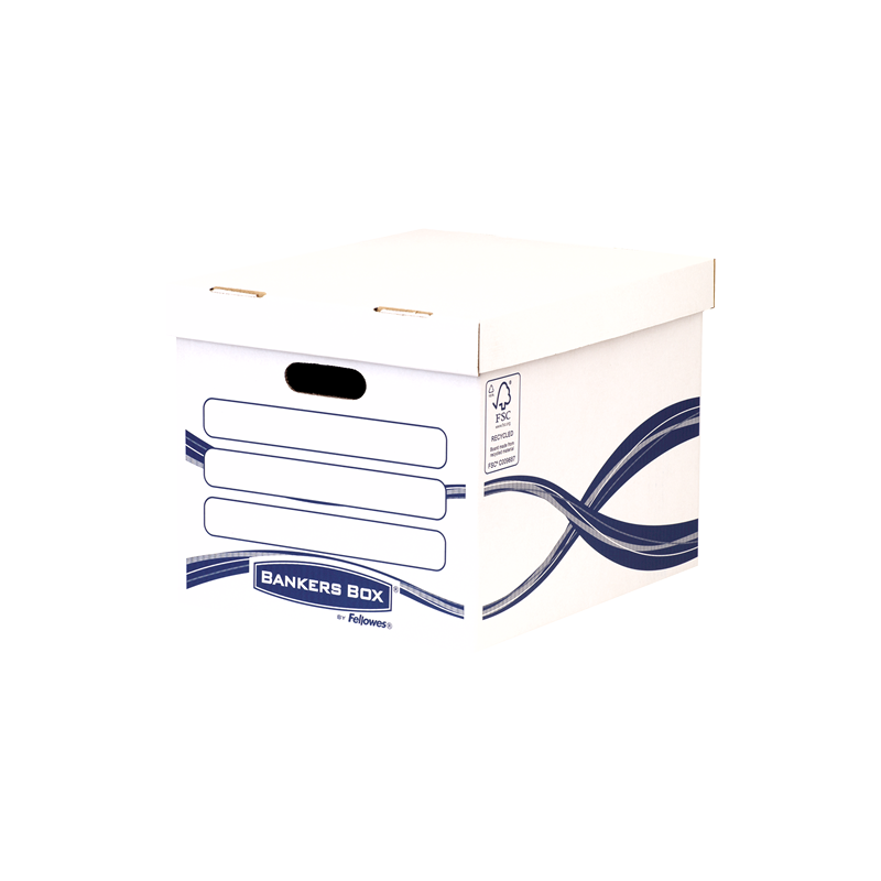 Fellowes 4460801 caja de almacenaje Rectangular Papel Azul Blanco