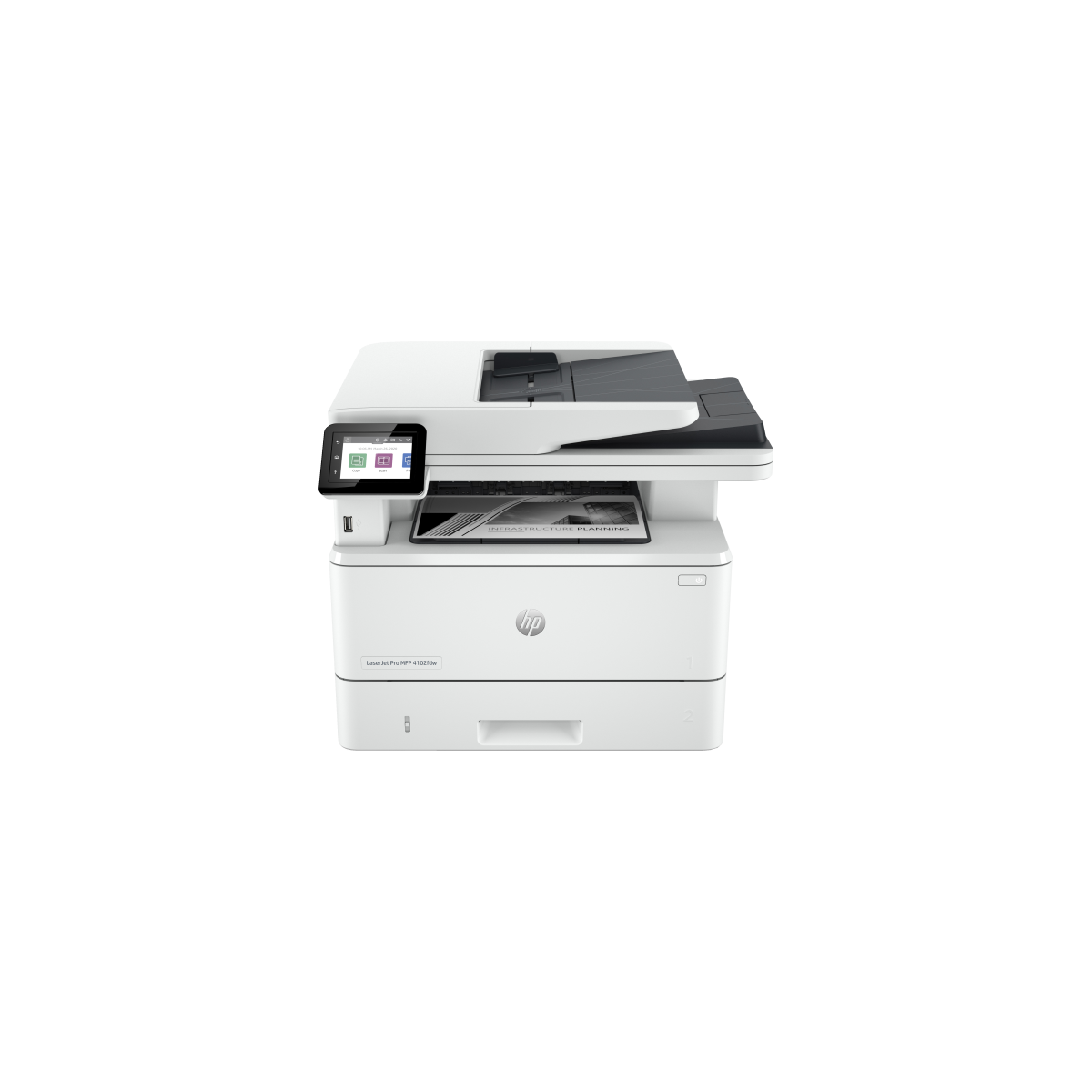 HP LaserJet Pro 4102fdw Inalambrico Multifunction Blanco y negro Impresora Fotocopiadora escaner Duplex
