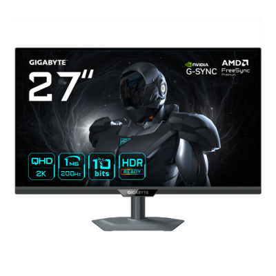 GIGABYTE G27Q2 Monitor Gaming 27 2K QHD 2560 x 1440 200Hz 1ms 350 cd m Compatible con G Sync FreeSync Premium HDR10 HDMI 20 Dis