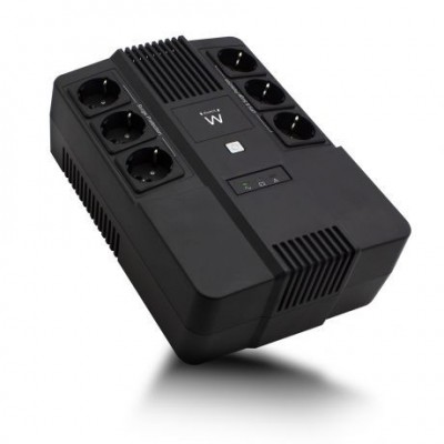 EWENT UPS 600VA LINE INTERACTIVE WITH AVR 6 X CEE7 3 PORT