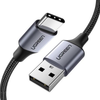 Ugreen 60126 cable USB 1 m USB C USB A Negro Gris