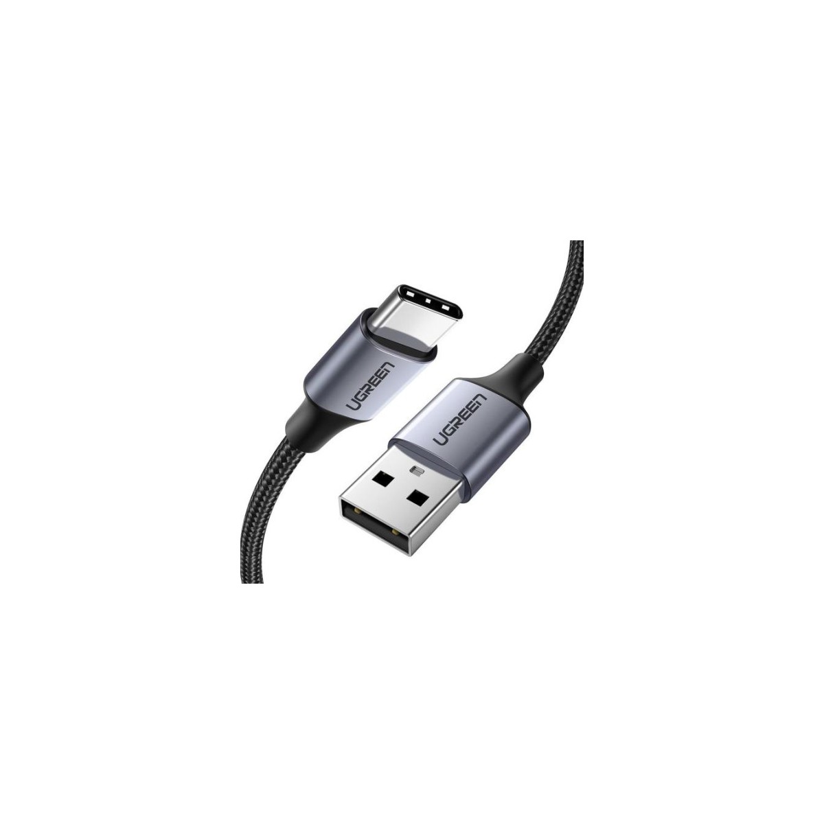 Ugreen 60126 cable USB 1 m USB C USB A Negro Gris