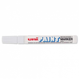 MARCADOR PERMANENTE PUNTA M 22 28MM BLANCO UNI BALL 545491000