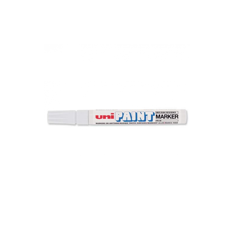 MARCADOR PERMANENTE PUNTA M 22 28MM BLANCO UNI BALL 545491000