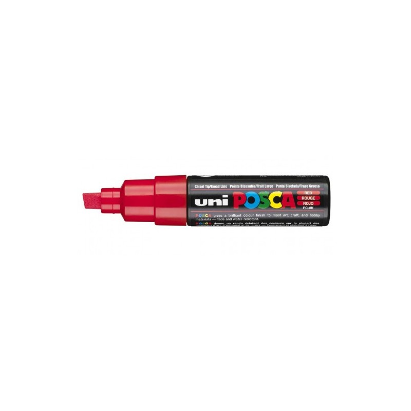 MARCADOR PC 8K POSCA PUNTA B 8MM ROJO UNI BALL 300525000