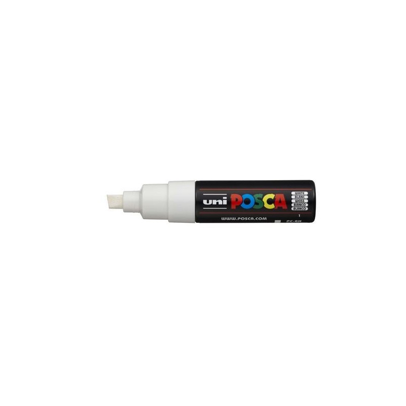 MARCADOR PC 8K POSCA PUNTA B 8MM BLANCO UNI BALL 300426000