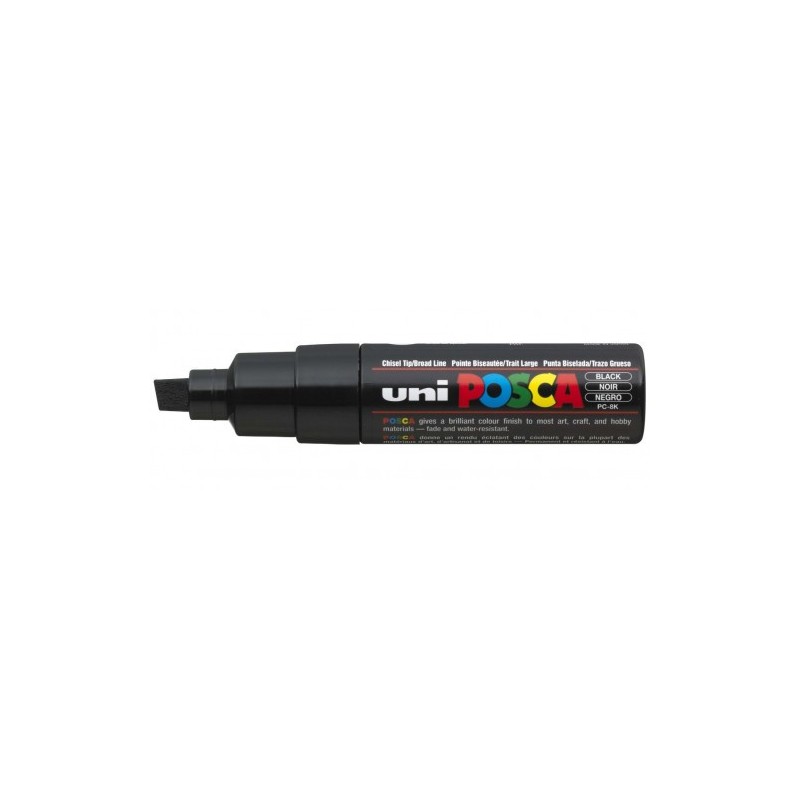 MARCADOR PC 8K POSCA PUNTA B 8MM NEGRO UNI BALL 300566000