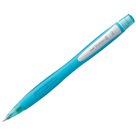 PORTAMINAS UNI SHALAKU 05MM AZUL CLARO CON GOMA UNI BALL 105221000