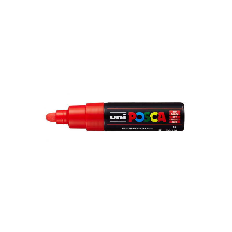 ROTULADOR NO PERMANENTE 45 55MM PC 7M ROJO UNI BALL 300178000