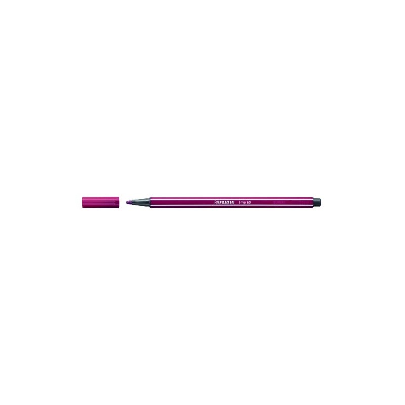 ROTULADOR PUNTA FIBRA MEDIA 1MM PEN 68 PURPURA STABILO 68 19