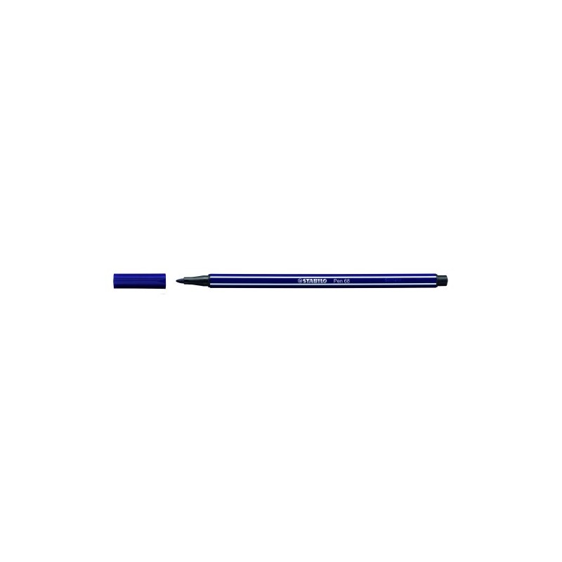 ROTULADOR PUNTA FIBRA MEDIA 1MM PEN 68 AZUL PRUSIA STABILO 68 22