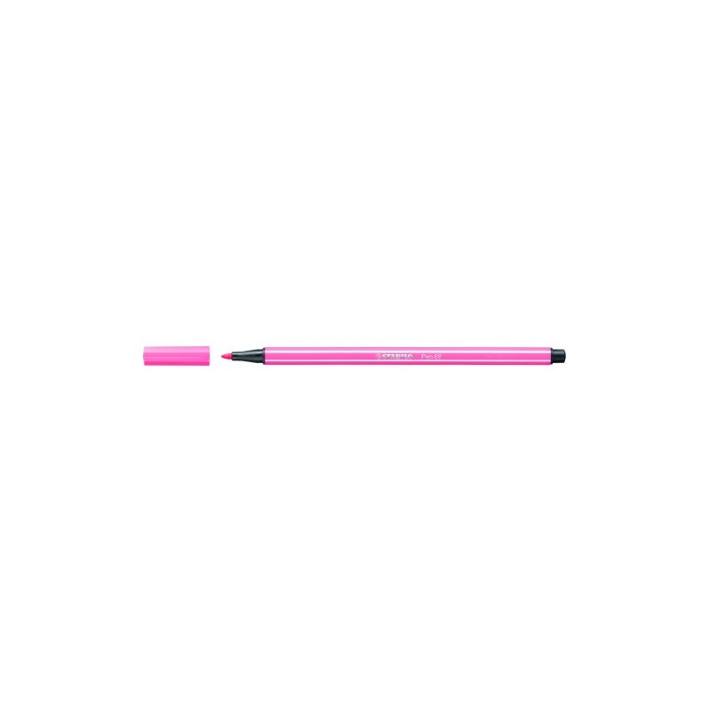 ROTULADOR PUNTA FIBRA MEDIA 1MM PEN 68 ROSA CLARO STABILO 68 29