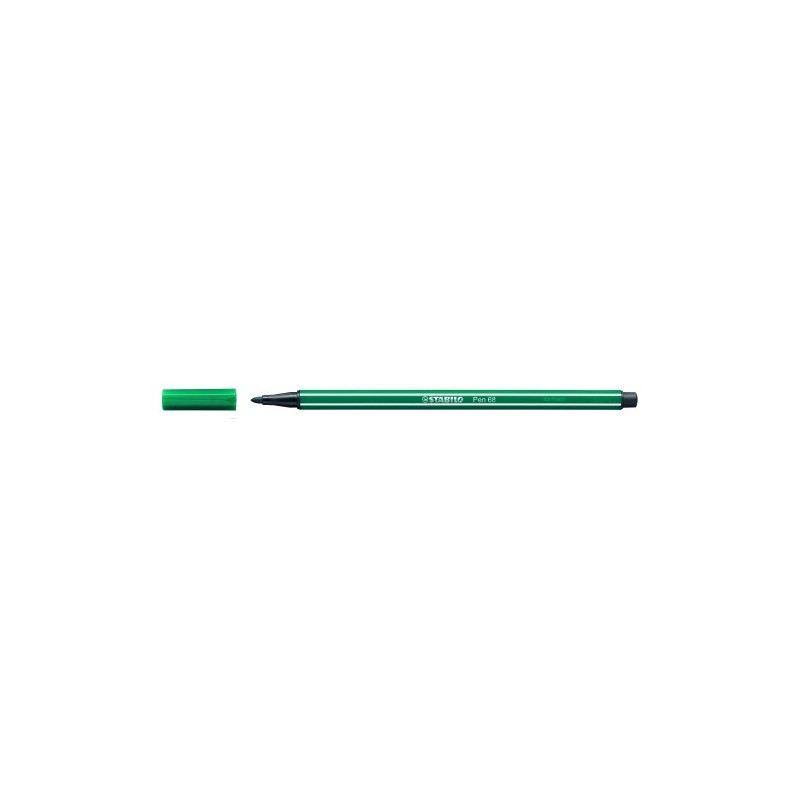 ROTULADOR PUNTA FIBRA MEDIA 1MM PEN 68 VERDE TURQUESA STABILO 68 53