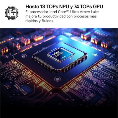 PORTATIL LG GRAM 16 16ZD90T INTEL CORE ULTRA 7 406 CM 2560 X 1600 PIXELES 16 GB 1 TB FREEDOS