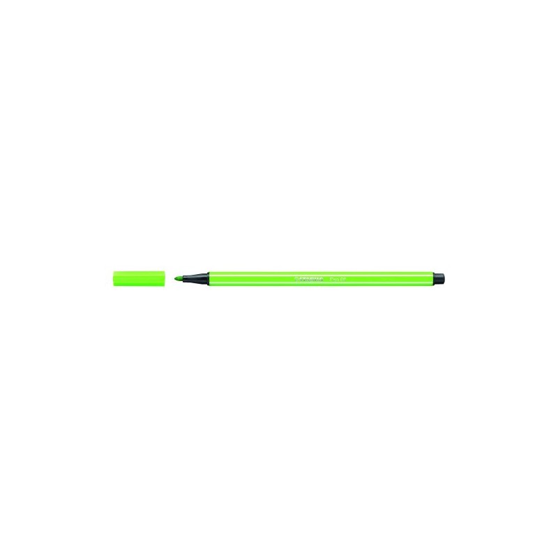 ROTULADOR PUNTA FIBRA MEDIA 1MM PEN 68 VERDE NEON STABILO 68 033