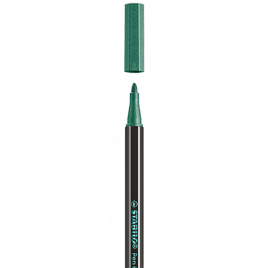 ROTULADOR ACUARELABLE METAL PUNTA MEDIA 14MM PEN 68 VERDE STABILO 68 836