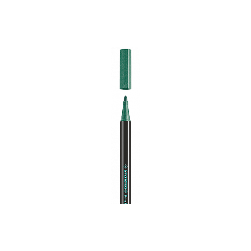 ROTULADOR ACUARELABLE METAL PUNTA MEDIA 14MM PEN 68 VERDE STABILO 68 836