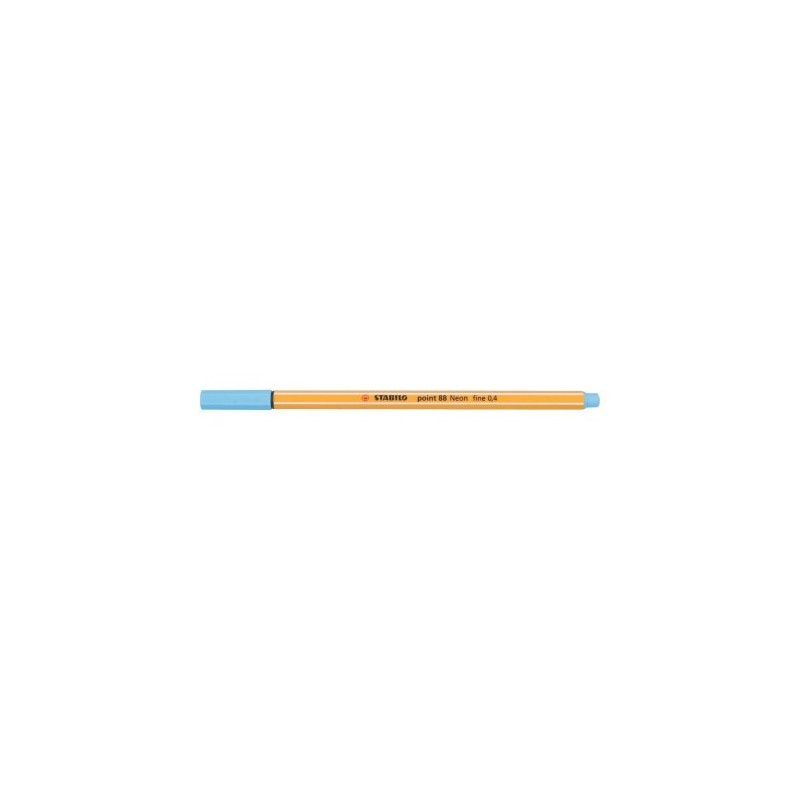 ROTULADOR PUNTA FINA POINT 88 04MM AZUL NEON STABILO 88 031