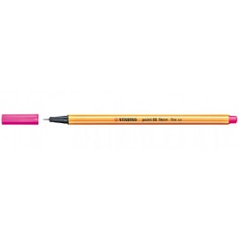 ROTULADOR PUNTA FINA POINT 88 04MM ROSA NEON STABILO 88 056