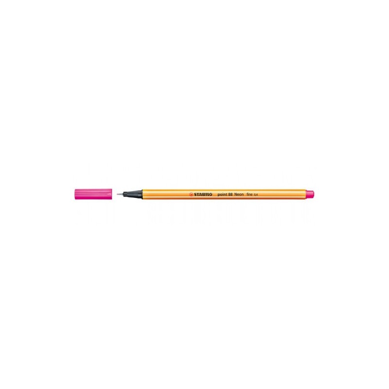 ROTULADOR PUNTA FINA POINT 88 04MM ROSA NEON STABILO 88 056