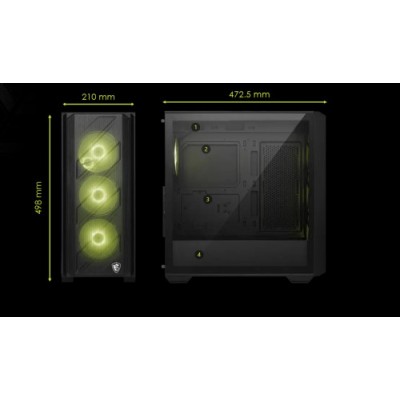 CAJA MSI MAG FORGE 330R AIRFLOW