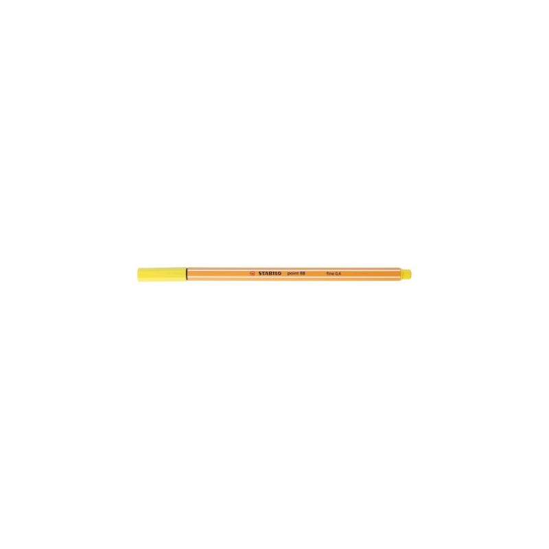 ROTULADOR PUNTA FINA POINT 88 04MM AMARILLO LIMON STABILO 88 24