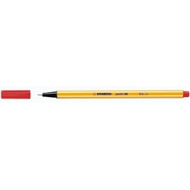 ROTULADOR PUNTA FINA POINT 88 04MM ROJO STABILO 88 40