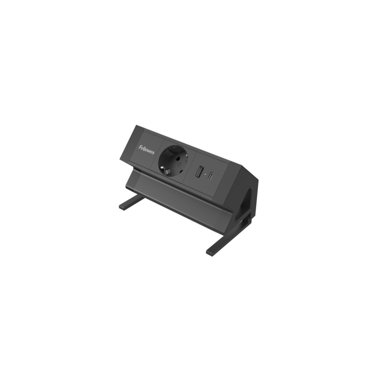 REGLETA SOBREMESA 1 TOMA USB A C NEGRO FELLOWES 100137172