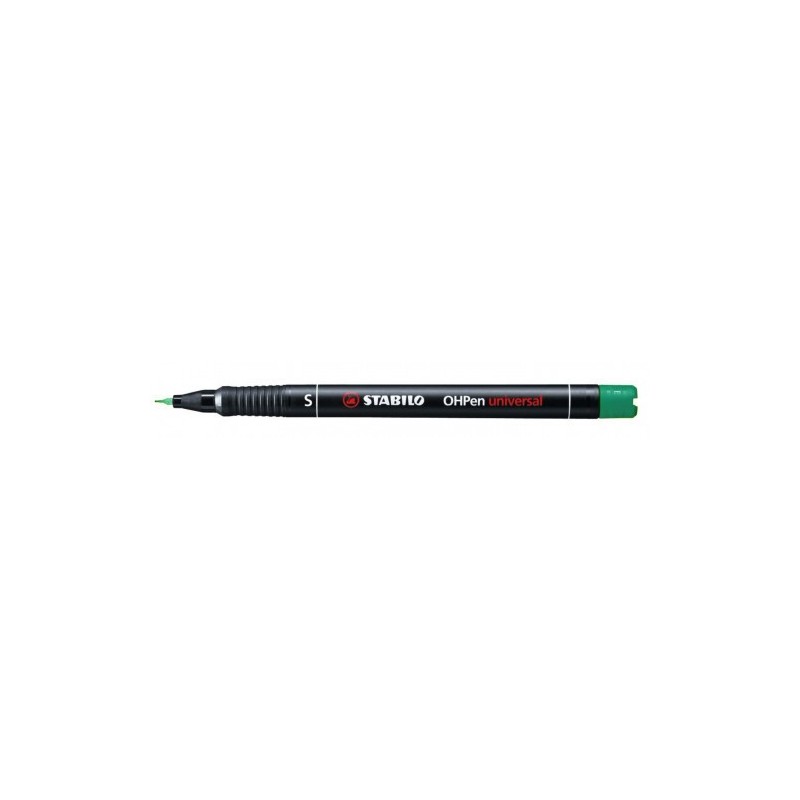 MARCADOR PERMANENTE PUNTA SUPERFINA OHPEN UNIVERSAL 04MM VERDE STABILO 841 36