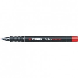 MARCADOR PERMANENTE PUNTA SUPERFINA OHPEN UNIVERSAL 04MM ROJO STABILO 841 40