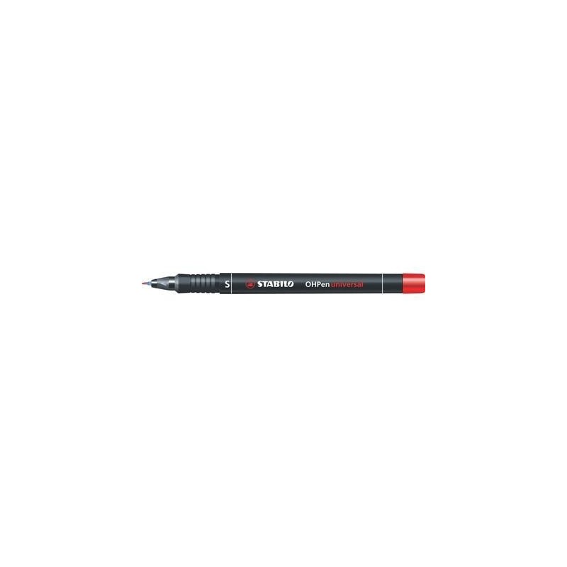 MARCADOR PERMANENTE PUNTA SUPERFINA OHPEN UNIVERSAL 04MM ROJO STABILO 841 40