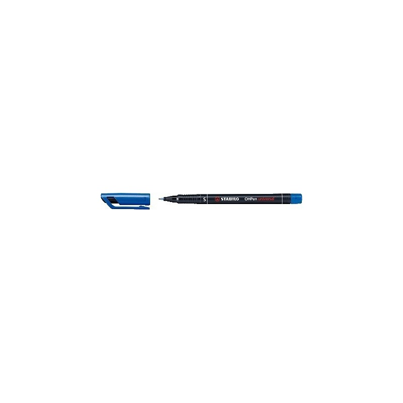 MARCADOR PERMANENTE PUNTA SUPERFINA OHPEN UNIVERSAL 04MM AZUL STABILO 841 41