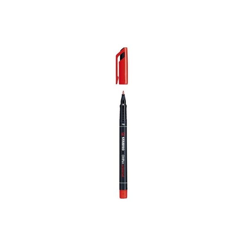 MARCADOR PERMANENTE PUNTA FINA OHPEN UNIVERSAL 07MM ROJO STABILO 842 40