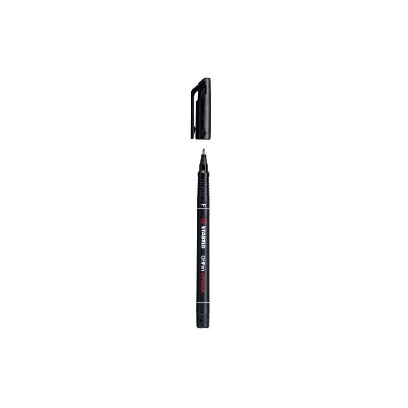 MARCADOR PERMANENTE PUNTA FINA OHPEN UNIVERSAL 07MM NEGRO STABILO 842 46