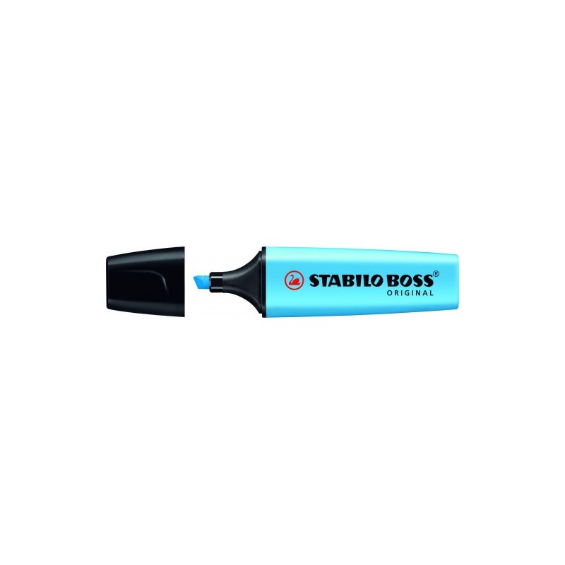 MARCADOR FLUORESCENTE BOSS ORIGINAL TRAZO 2 5MM AZUL STABILO 70 31