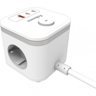 TOMA CARGA USB A C DIAMETRO 60 80 CM BLANCO FELLOWES 100137178