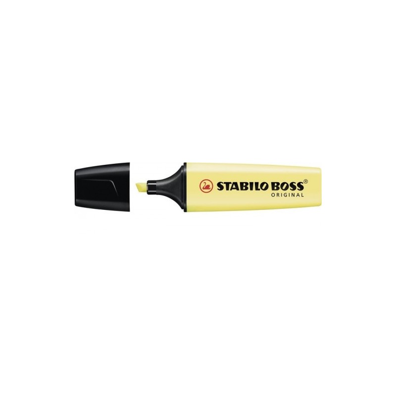 MARCADORFLUORESCENTE BOSS TRAZO 2 5MM AMARRILLO PASTEL STABILO 70 144