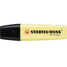 MARCADORFLUORESCENTE BOSS TRAZO 2 5MM AMARRILLO PASTEL STABILO 70 144