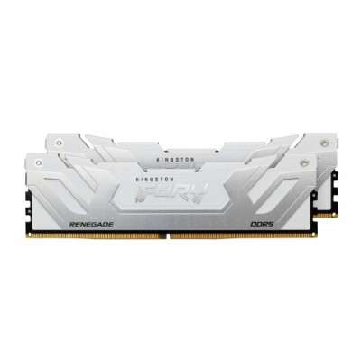 MEMORIA KINGSTON 48GB 8400MT S DDR5 CL40 CUDIMM KIT OF 2 FURY RENEGADE WHITE XMP KF584CU40RWK2 48