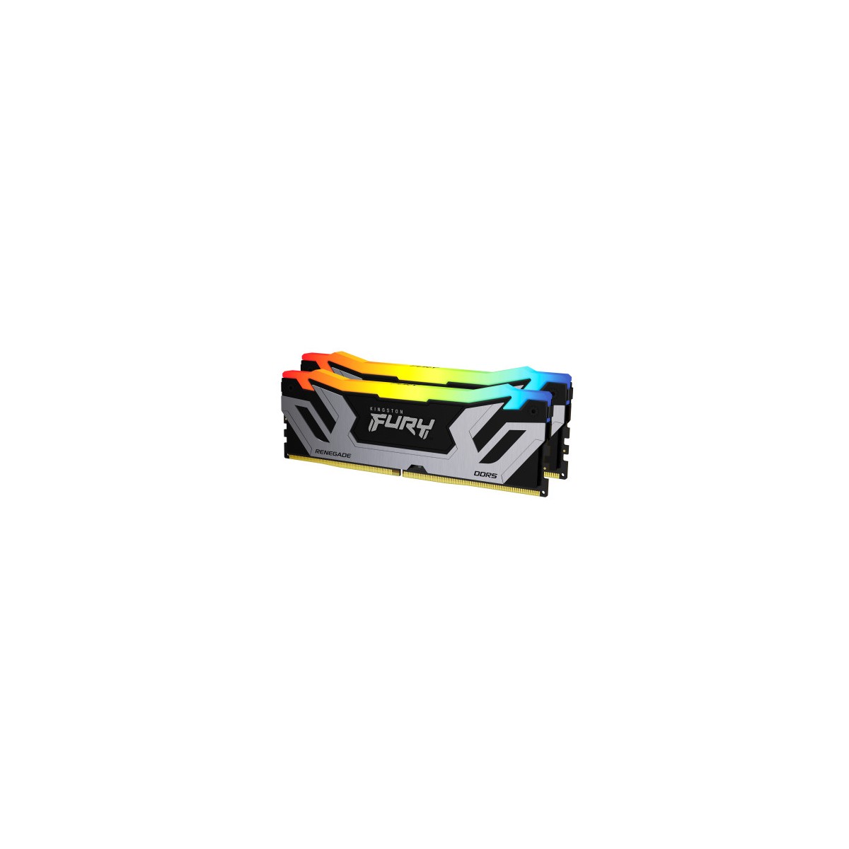MEMORIA KINGSTON 48GB 8400MT S DDR5 CL40 CUDIMM KIT OF 2 FURY RENEGADE RGB SILVER XMP KF584CU40RSAK2 48