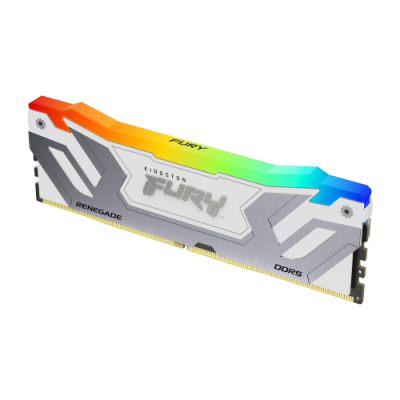 MEMORIA KINGSTON 24GB 8400MT S DDR5 CL40 CUDIMM FURY RENEGADE RGB WHITE XMP KF584CU40RWA 24