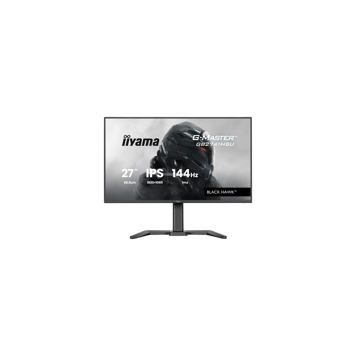 MONITOR IIYAMA 27 PULGADAS RESOLUCIoN WQHD 2560X1440 PANEL IPS 5 MS 70 HZ BRILLO 350 CONTRASTE 1000 1 HDMI DISPLAYPORT DVI USB 