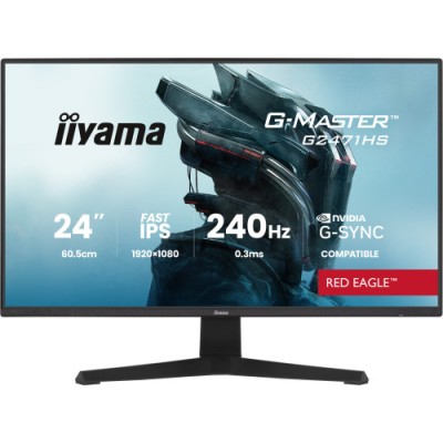 MONITOR IIYAMA 24 PULGADAS RESOLUCIoN FULL HD 1920X1080 PANEL IPS 08 MS MPRT 165 HZ BRILLO 250 CONTRASTE 1100 1 HDMI DISPLAYPOR