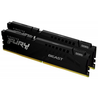 MEMORIA KINGSTON 32GB KIT2 6000MT S DDR5 CL36 FURY BEAST BLACK EXPO KF560C36BBE2K2 32