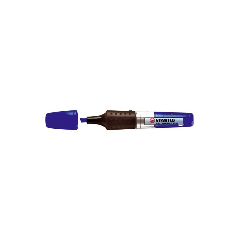 MARCADOR FLUORESCENTE LUMINATOR TRAZO 2 5MM AZUL STABILO 71 41