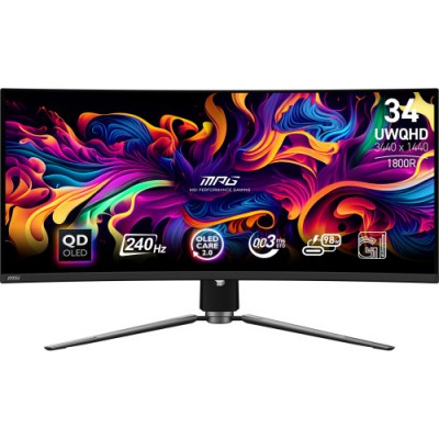 MSI MPG 341CQPX QD OLED pantalla para PC 864 cm 34 3440 x 1440 Pixeles UltraWide Quad HD Negro