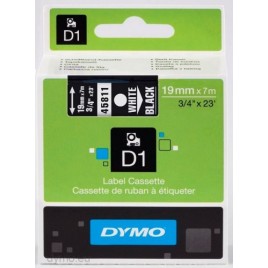 CINTA ROTULADORA D1 19MMX7M BLANCO NEGRO DYMO S0720910