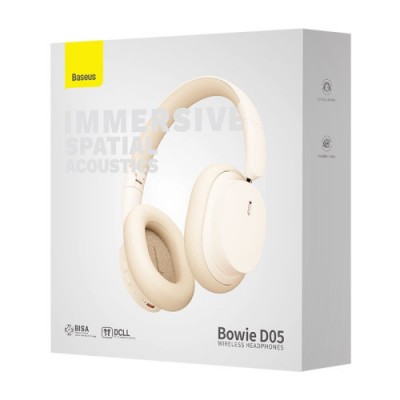 BASEUS BOWIE D05 WIRELESS HEADPHONES CREAMY WHITE