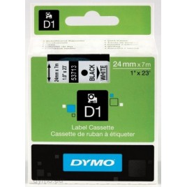 CINTA ROTULADORA D1 24MMX7M NEGRO BLANCO DYMO S0720930