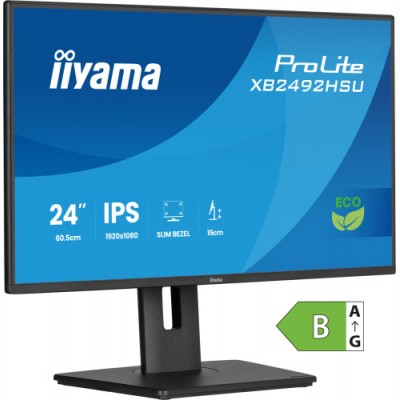 MONITOR IYAMA PROLITE XB2492HSU B1 61 CM 24 1080 X 1920 PIXELES QUAD HD LED 3 MS NEGRO